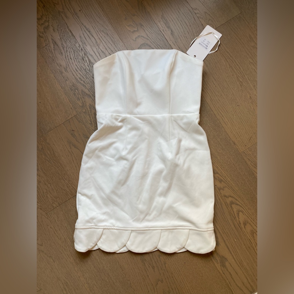 Brand new white strapless dress